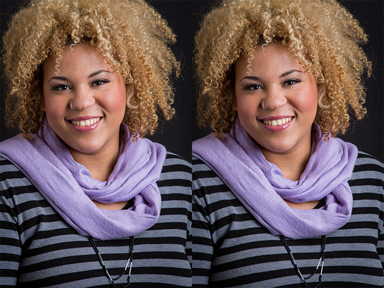 Removing skin imperfections with Photoshop
