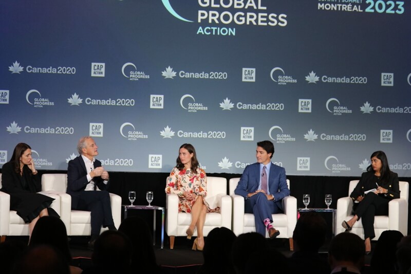 panel called Progressive Leadership for a Decisive Decade with: ● Justin Trudeau, Prime Minister of Canada ● Jonas Gahr Støre, Prime Minister of Norway ● Jacinda Ardern, Former Prime Minister of New Zealand ● Sanna Marin, Former Prime Minister of Finland