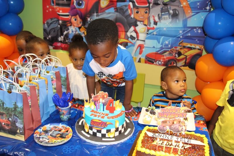 Birthday party of a 4-year old boy